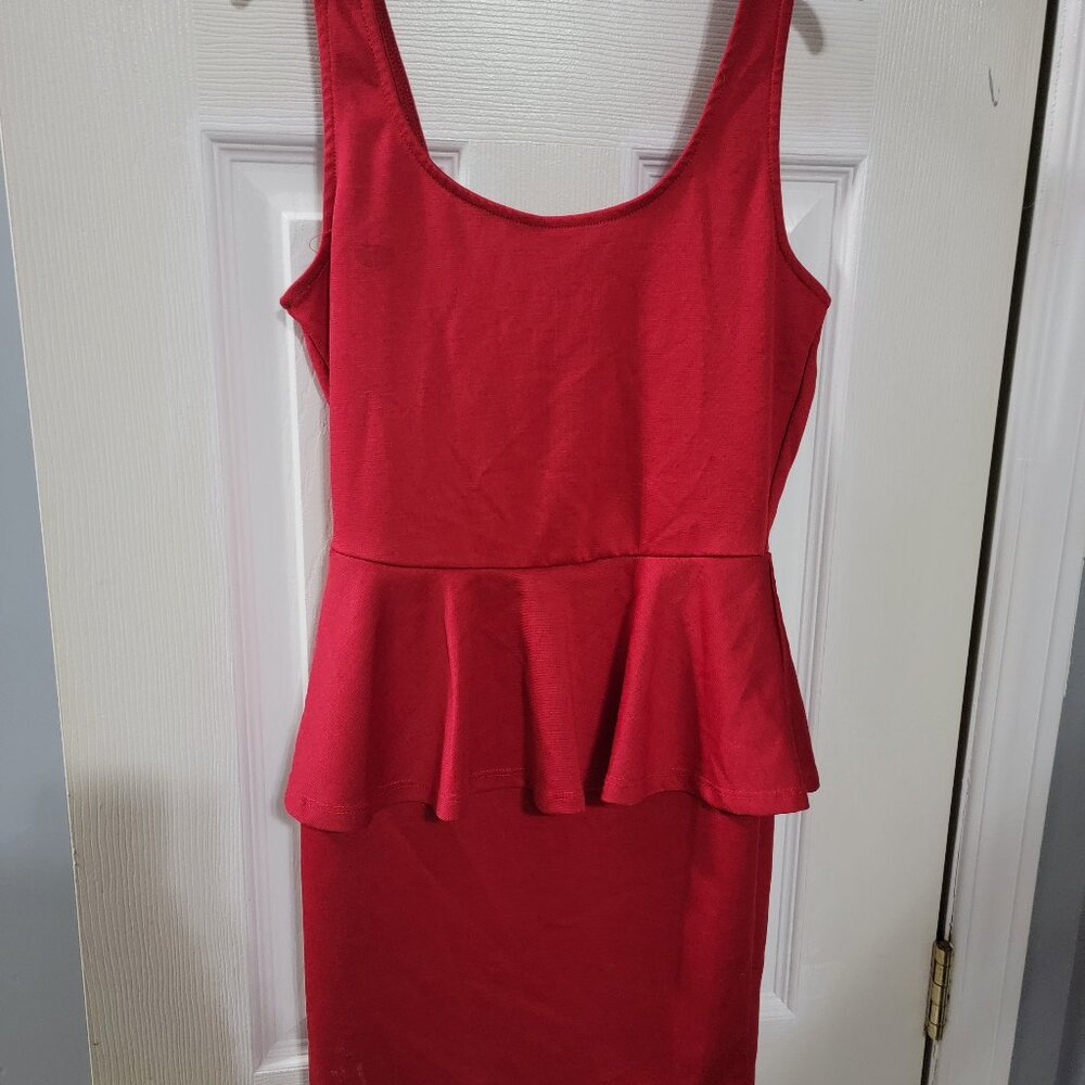 Red dress top